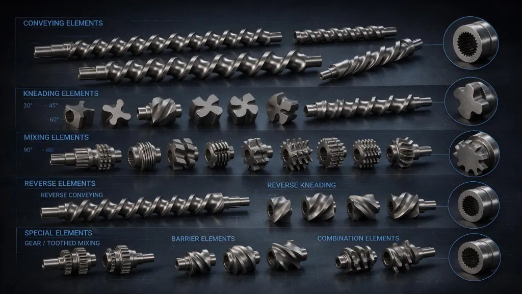 Twin-Screw Elements (Ø14 mm – Ø97 mm)