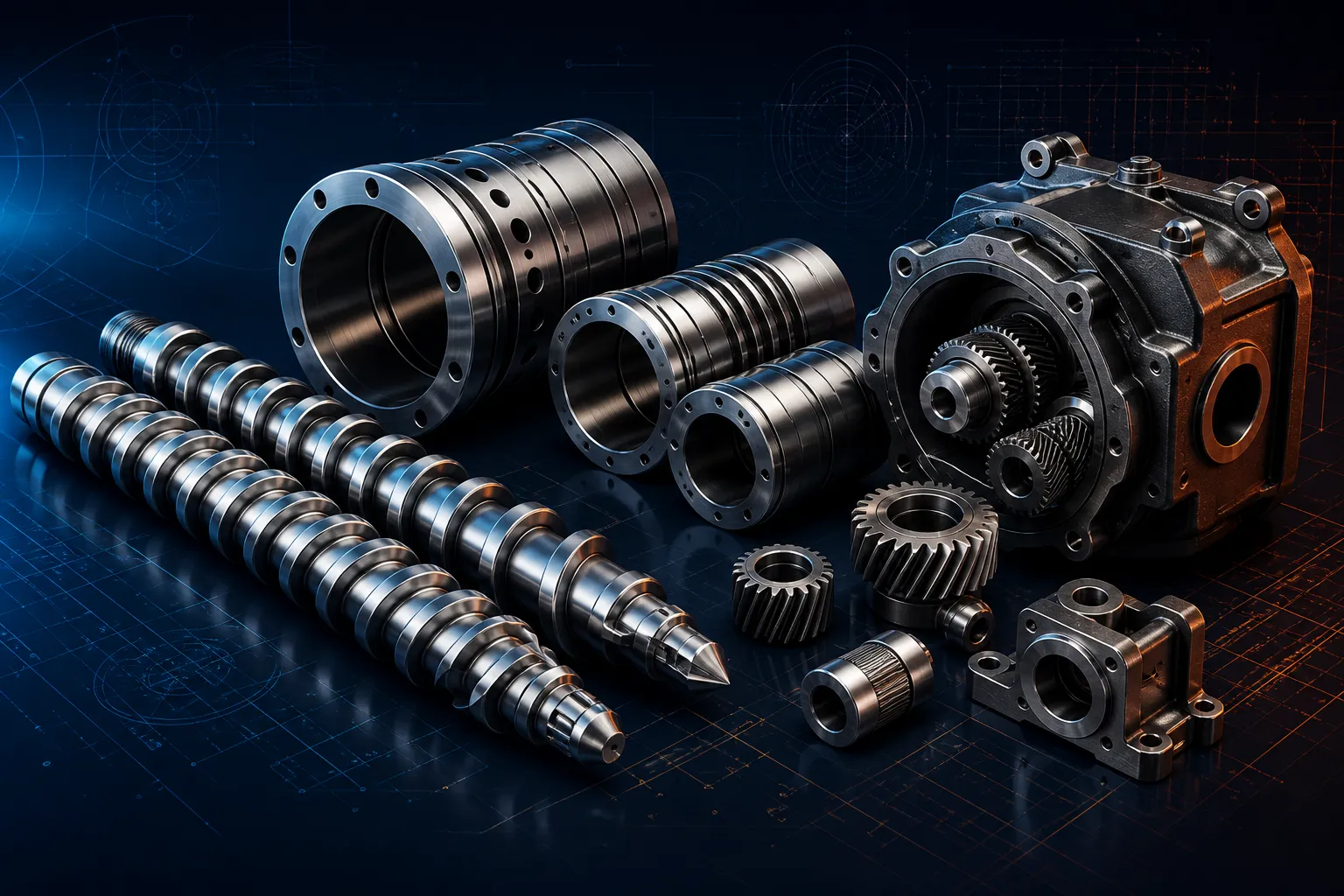 High-precision extruder spare parts and components
